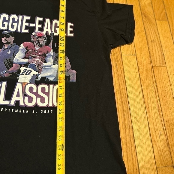 Aggie-Eagle T-shirt Men’s Large Gildan Classic September 3, 2022 Black, NWOT - Picture 5 of 5